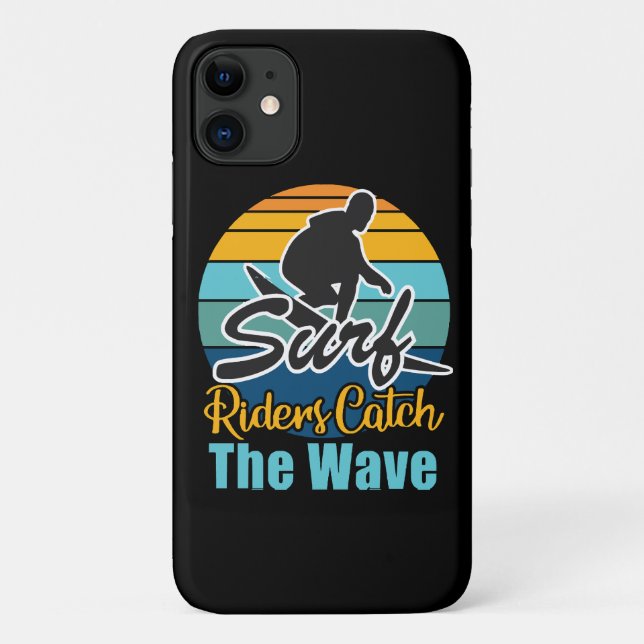 Capa Para iPhone 11 Cavaleiros das Ondas Pegam as Ondas (Verso)
