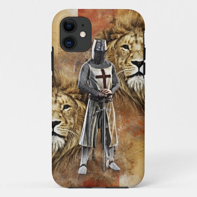 Capa Para iPhone 11 Cavaleiros Templar 001 (Verso)