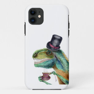 Capa Para iPhone 11 Cavalheiro vitoriano Tyrannosaurus Rex