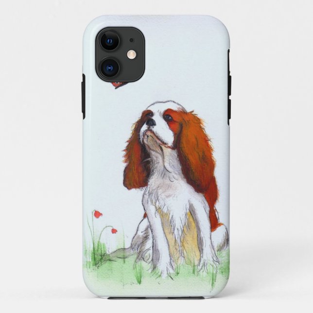 Capa Para iPhone 11 Cavalier King Charles Spaniel CKC (Verso)