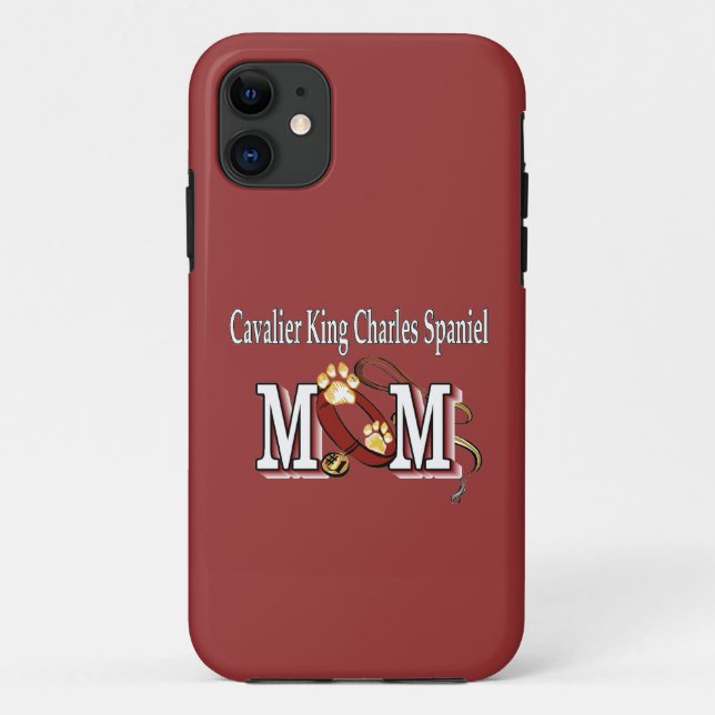 Capa Para iPhone 11 Cavalier King Charles Spaniel Mamãe Gifts (Verso)