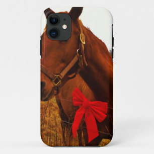 Capa Para iPhone 11 Cavalo com Arco Vermelho