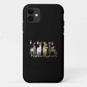 Capa Para iPhone 11 Cavalo Engraçado Dia de Páscoa Fazenda Animal Coel