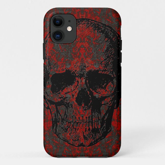 Capa Para iPhone 11 Caveira (Verso)