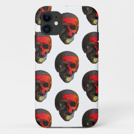 Capa Para iPhone 11 Caveira Colorida