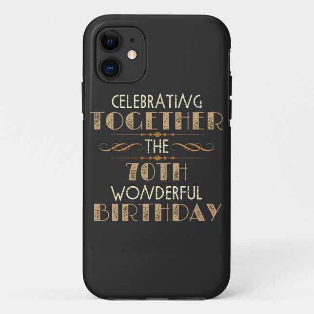 Capa Para iPhone 11 celebrating the 70th birthday (Verso)