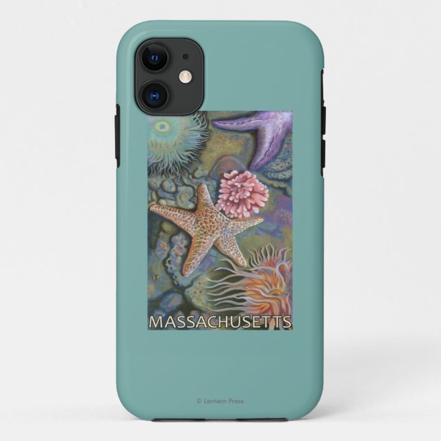Capa Para iPhone 11 Cena de MassachusettsTidepool (Verso)