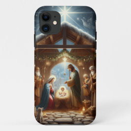 Capa Para iPhone 11 Cena de Natividade Tradicional