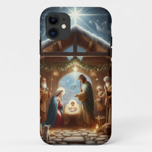 Capa Para iPhone 11 Cena de Natividade Tradicional