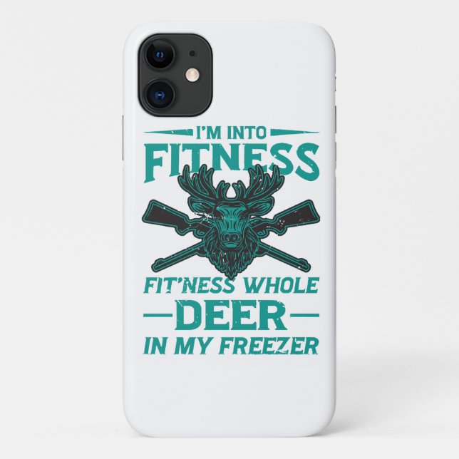 Capa Para iPhone 11 Cervo No Meu Freezer - amante da caça (Verso)