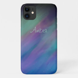 Capa Para iPhone 11 Céu Noturno Luzes do Norte Personalizado