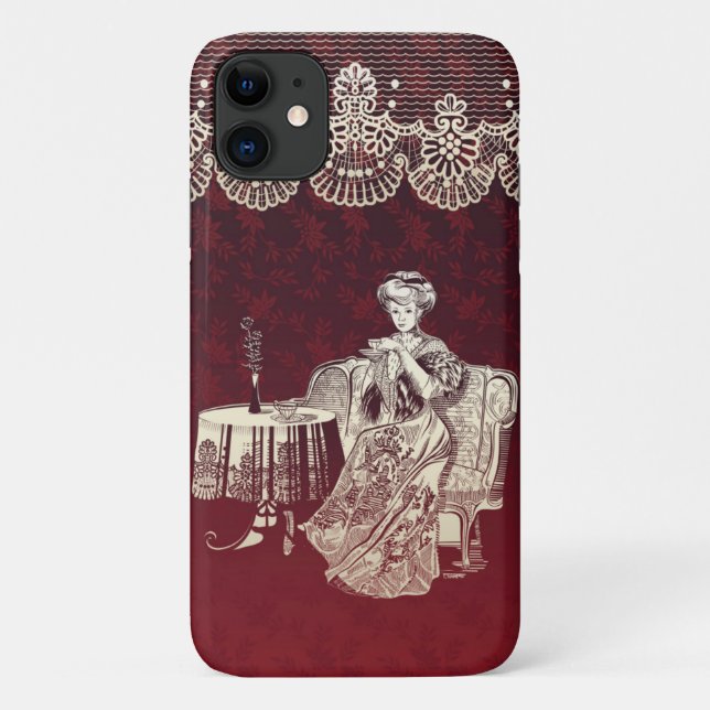 Capa Para iPhone 11 chá de senhorita (Verso)