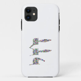 Capa Para iPhone 11 Chai symbol made with Gemstones in All Colors
