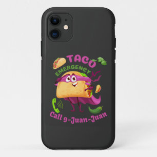 Capa Para iPhone 11 Chamada de Emergência do Taco 9 Juan Juan Comida L
