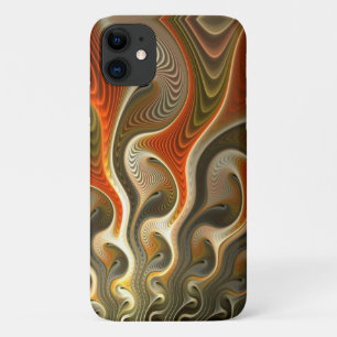 Capa Para iPhone 11 Chamas Laranja abstrato Definir Phasers