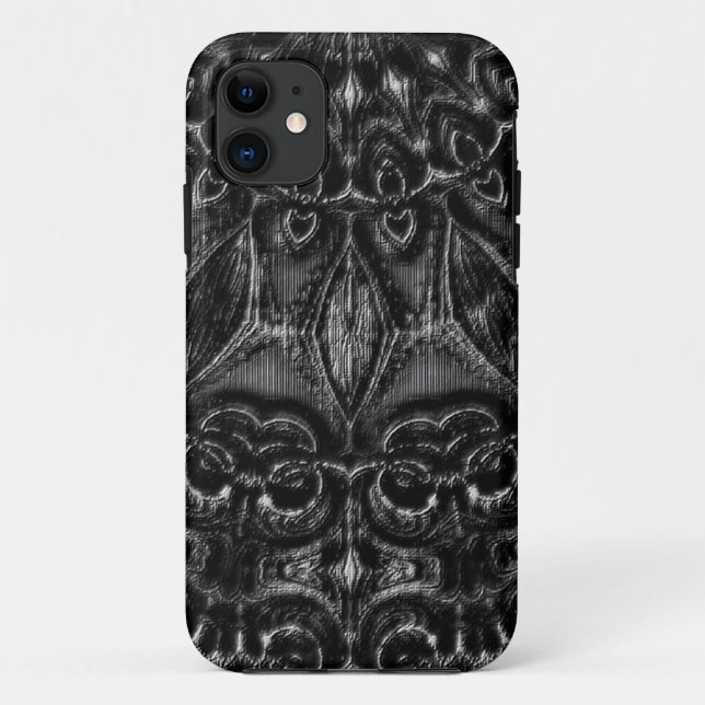 Capa Para iPhone 11 Charcoal Mandala  (Verso)