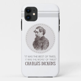 Capa Para iPhone 11 Charles Dickens Portrait e Cote