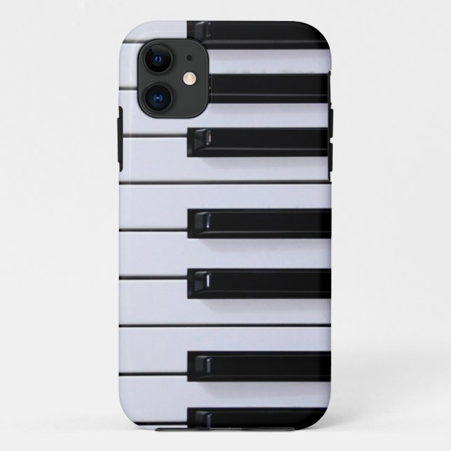 Capa Para iPhone 11 Chaves do piano (Verso)