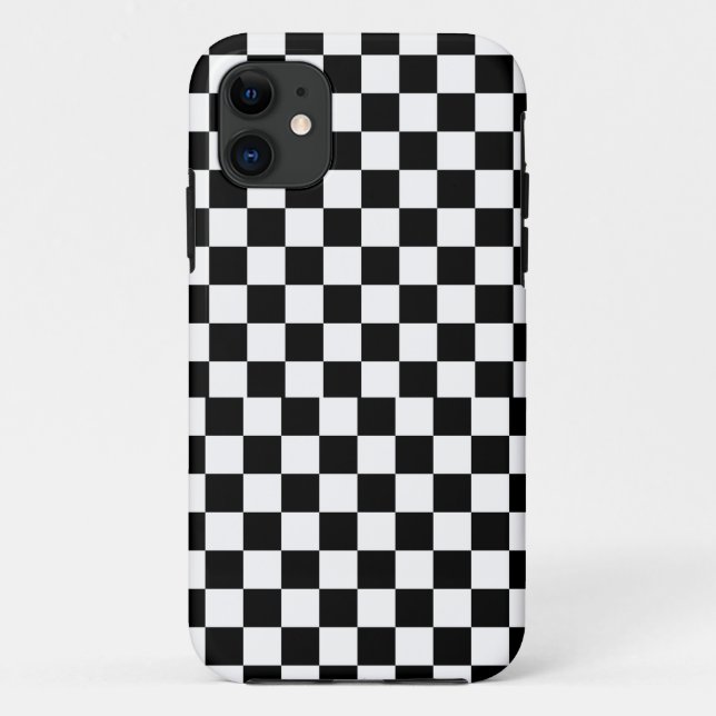 Capa Para iPhone 11 Checkerboard Pattern (Verso)