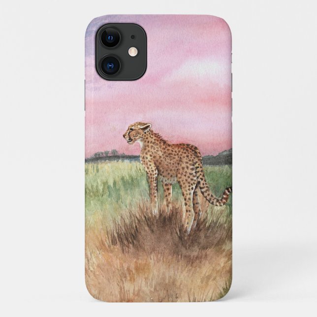 Capa Para iPhone 11 Cheetah (Verso)