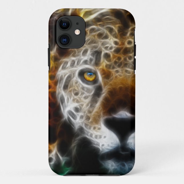 Capa Para iPhone 11 Cheetah Impressão Wild Animal (Verso)