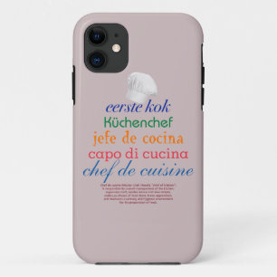 Capa Para iPhone 11 chefe de cozinha