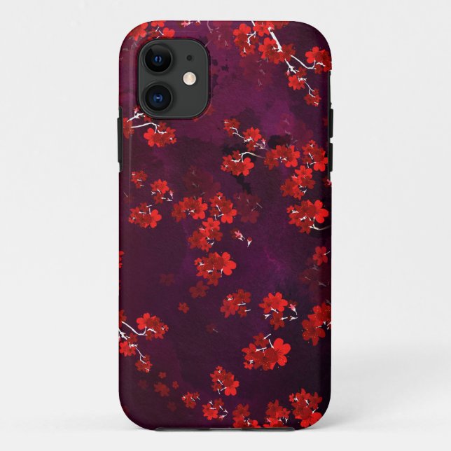 Capa Para iPhone 11 Cherry Flower 3 (Verso)