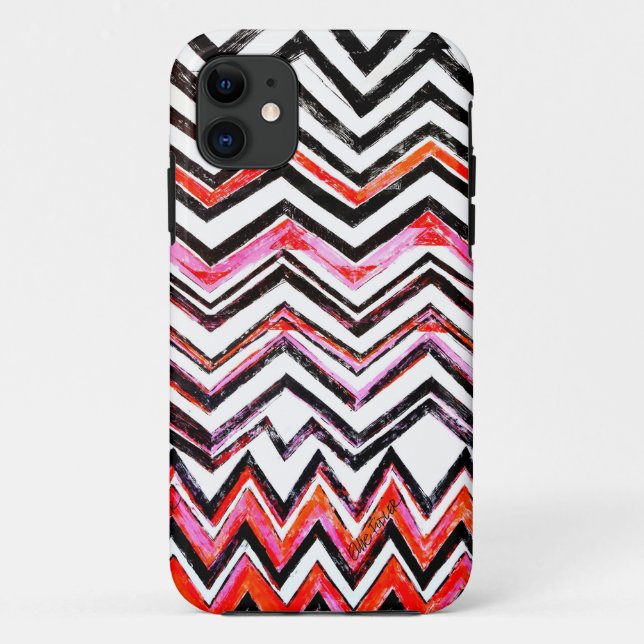 Capa Para iPhone 11 Chevron expressivo (Verso)