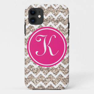 Capa Para iPhone 11 Chevron formal no brilho Dourado