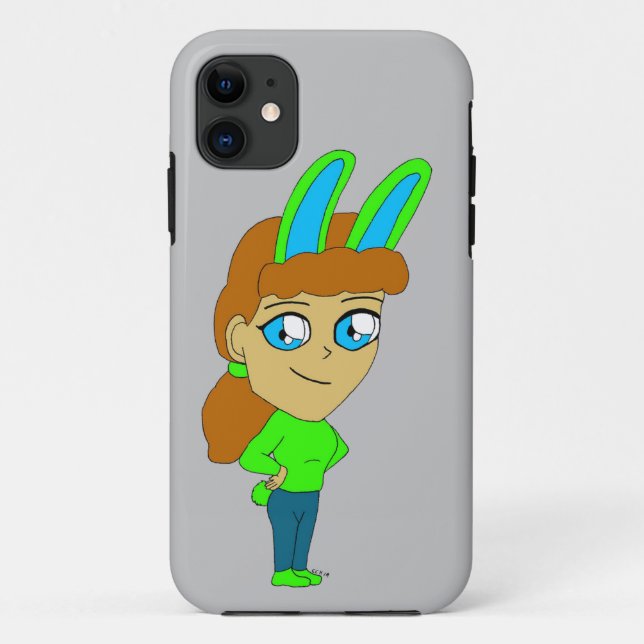 Capa Para iPhone 11 chibi bunnygirl (Verso)