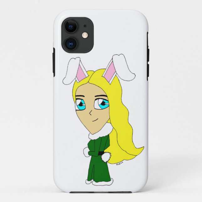 Capa Para iPhone 11 chibi bunnygirl (Verso)
