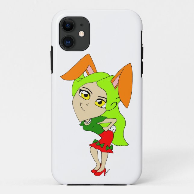 Capa Para iPhone 11 chibi bunnygirl (Verso)