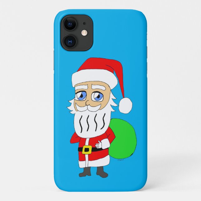 Capa Para iPhone 11 Chibi Santa Claus (Verso)