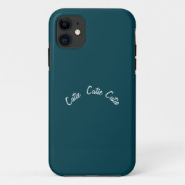 Capa Para iPhone 11 Chic Blue Teal Elegante