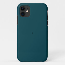 Capa Para iPhone 11 Chic Dark Blue Teal Elegante
