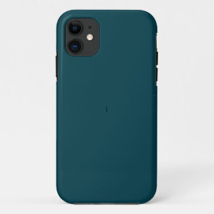 Capa Para iPhone 11 Chic Dark Blue Teal Elegante
