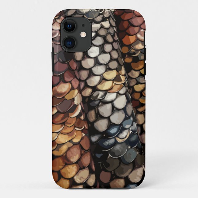 Capa Para iPhone 11 Chic Slithering (Verso)