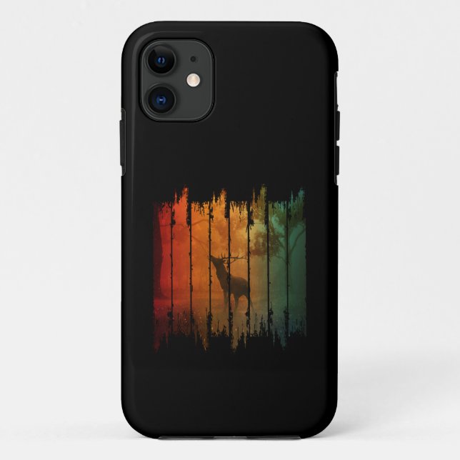 CAPA PARA iPhone 11 CHIFRE DEER SELVAGEM NATUREZA (Verso)