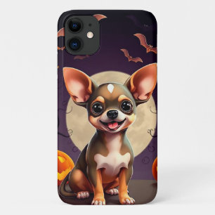Capa Para iPhone 11 Chihuahua em estilo de desenho animado