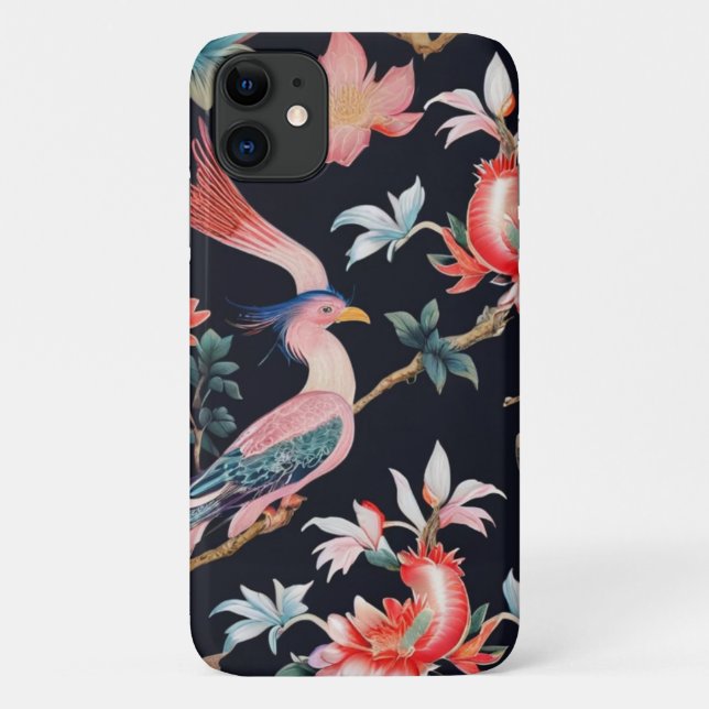 Capa Para iPhone 11 Chinoiserie Phone Case (Verso)