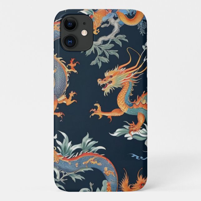Capa Para iPhone 11 Chinoiserie Phone Case (Verso)