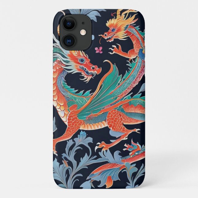 Capa Para iPhone 11 Chinoiserie Phone Case (Verso)
