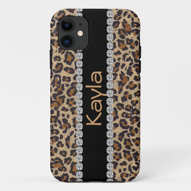 Capa Para iPhone 11 Chita eu telefono a um DESIGN bling de 5 CASOS (Verso)