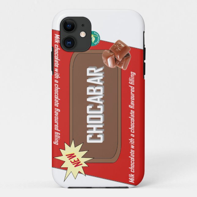 Capa Para iPhone 11 Chocolate bar  (Verso)