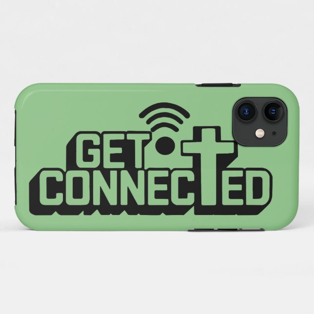 Capa Para iPhone 11 Christian Get Connected (Verso (horizontal))