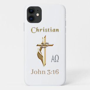 Capa Para iPhone 11 Christian John 3:16 