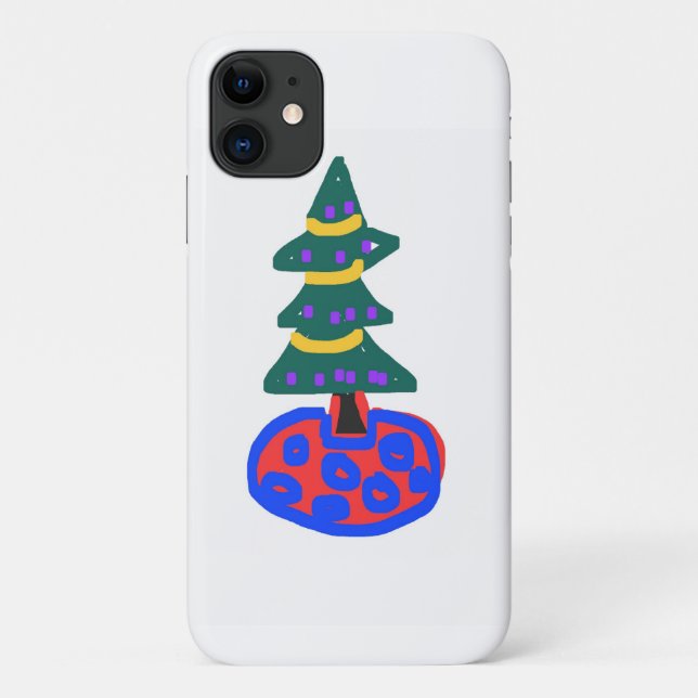 Capa Para iPhone 11 Christmas Tree (Verso)