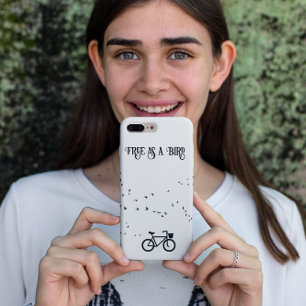 Capa Para iPhone 11 Ciclismo da vida, livre como um pássaro personaliz