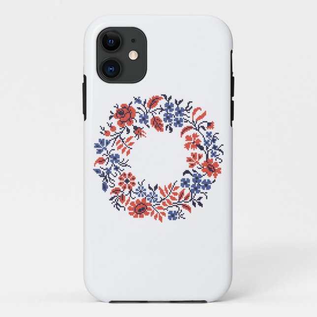 Capa Para iPhone 11 Ciclo de flores (Verso)