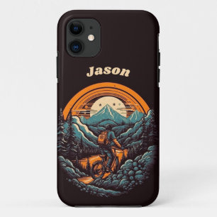 Capa Para iPhone 11 Ciclo de vida, retro personalizável